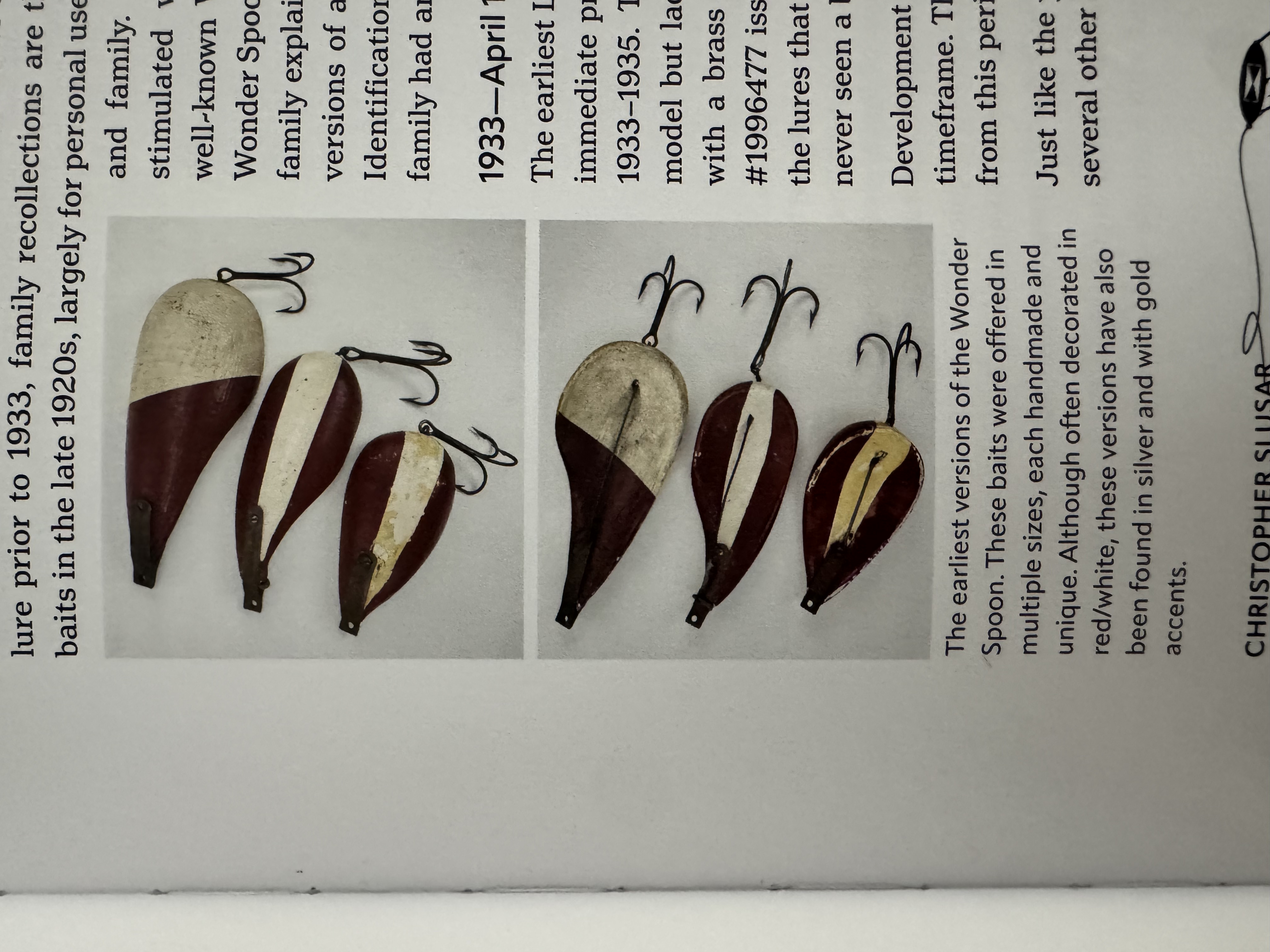 Early spoon forms: Upper and underside photographs of early Wonder Spoons reproduced in Slusar, p. 365. These published examples illustrate the asymmetrical body form discussed in his account.